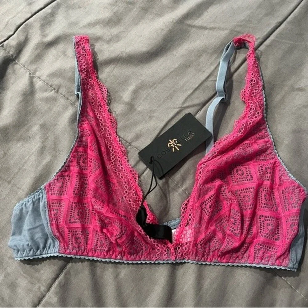NWT Cosabella Amalfi Lace Garnet Petra Soft Bra Size Small